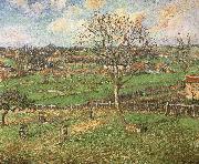 Camille Pissarro The peach trees in winter oil painting reproduction